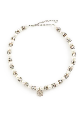COLLIER EN PERLES ET STRASS - PALM ANGELS pour HOMME | Printemps
