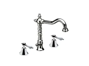 Ensemble robinets pour lavabo 3 trous Desk chrome 