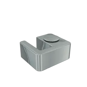 Linie walk-in bloc de montage sur verre 8 mm chrome